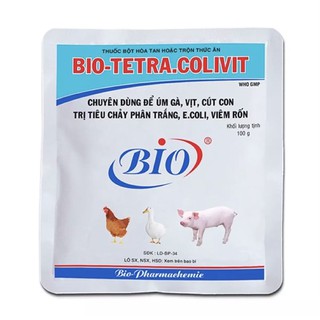 Bio- tetra.colivit 100g - úm gà vịt ,cút con