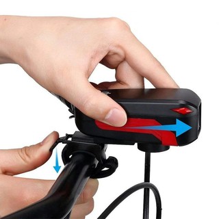 Đèn Xe Đạp 2 trong 1 (Đèn và còi) Pin sạc