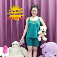 ĐỒ NGỦ THUN LẠNH SHORT ĐÙI REN NƠ
