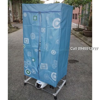 Khung tủ sấy vuông inox 2 tầng kích thước 70x48x148