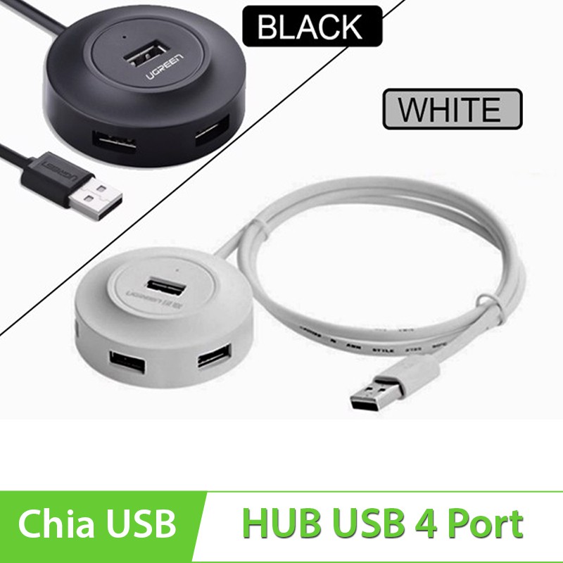 Bộ chia USB 2.0 ra 4 cổng - Hub USB 2.0 Ugreen 20277