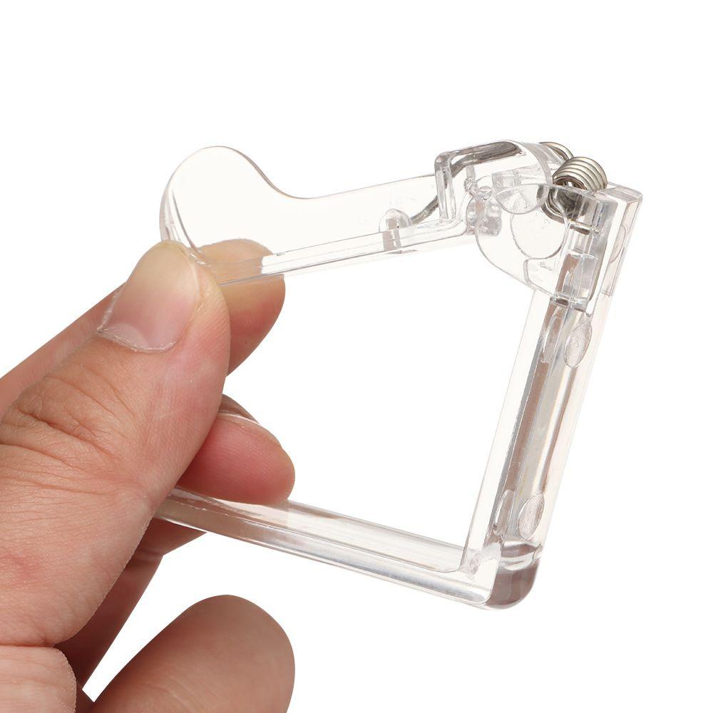 Set 4 Kẹp Giữ Khăn Trải Bàn Bằng Nhựa Trong Suốt