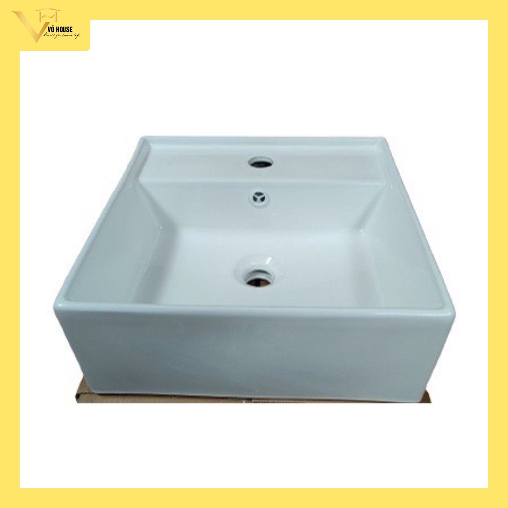 Bồn rửa mặt vuông treo tường / lavabo treo tường
