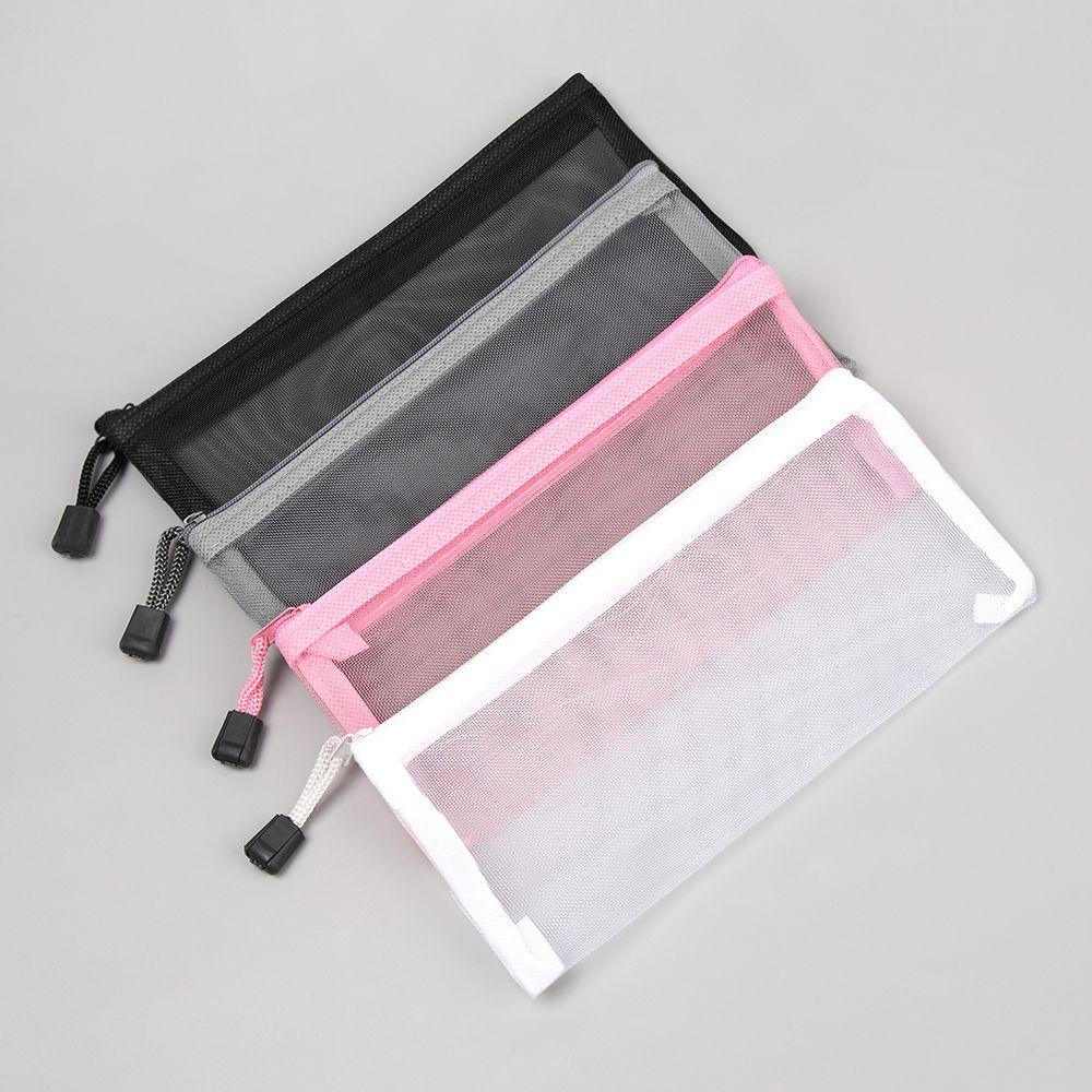 1 Túi Đựng Bút / Mỹ Phẩm DAPHS Bằng Nylon Có Khóa Kéo Tiện Dụng