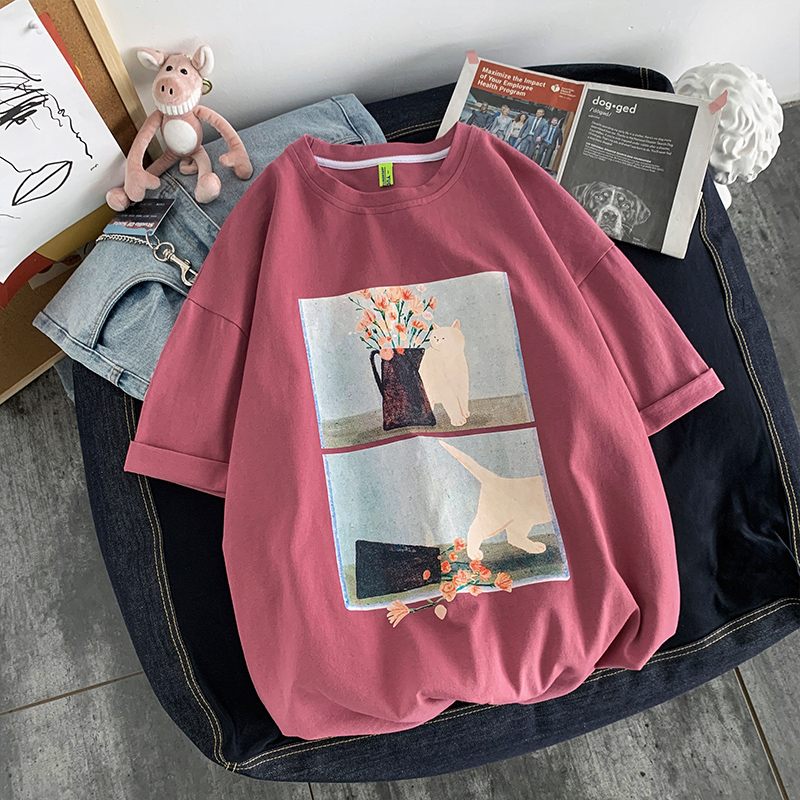 Áo thun tay ngắn dáng rộng thời trang cho nam & nữ | BigBuy360 - bigbuy360.vn