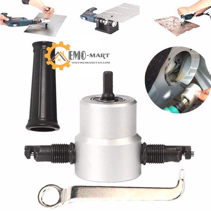 💥 Bộ phụ kiện chuyển đổi máy khoan thành máy cắt tôn đa năng 💥 Hợp kim Nhôm siêu bền - Tỉ mỉ