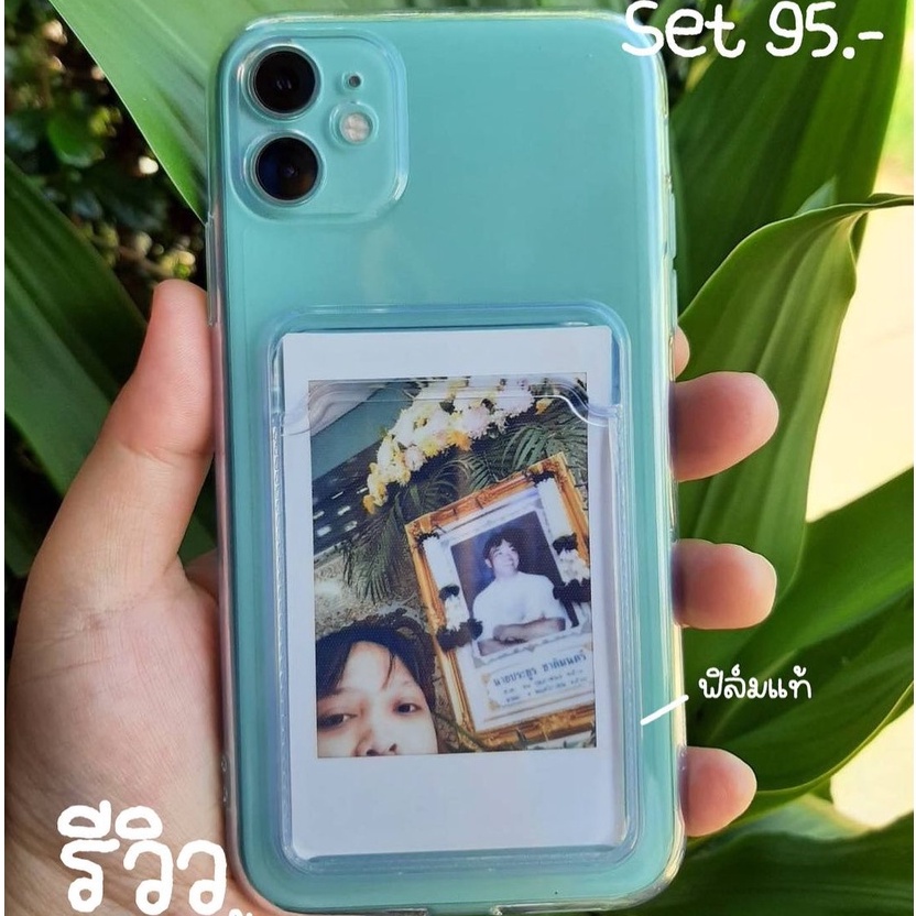 Ốp lưng iPhone Trong Suốt Có Ngăn Đựng Thẻ Chống Sốc cho 14 Pro Max 13 12 11 XS Max 7 8 Plus