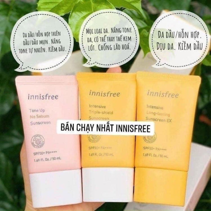 Kem Chống Nắng Innisfree Intensive Sunscreen (mẫu 2020)