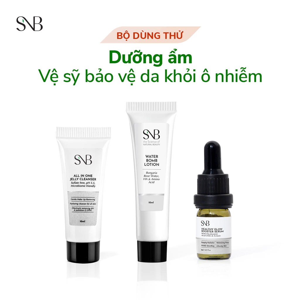 Bộ Mini Size Dưỡng Ẩm-Vệ Sỹ Bảo Vệ Da Khỏi Ô Nhiễm SNB24