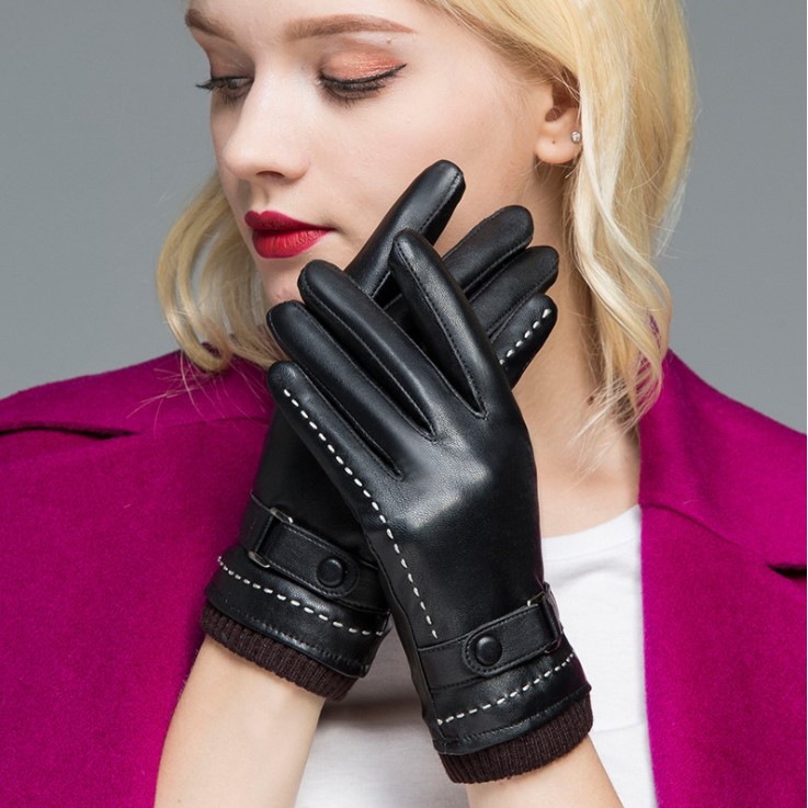 Găng tay mùa đông cho nữ giữ ấm chống lạnh tốt YUDA bao tay nữ đi xe máy cảm ứng điện thoại siêu mượt 20