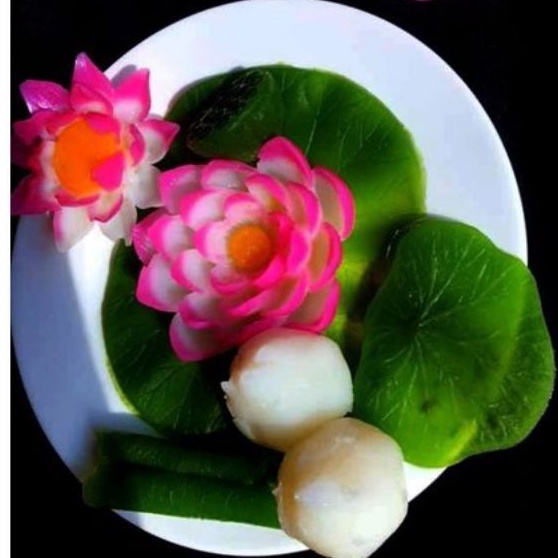 Khuôn lá sen 9cm silicon 4d mã LSCG