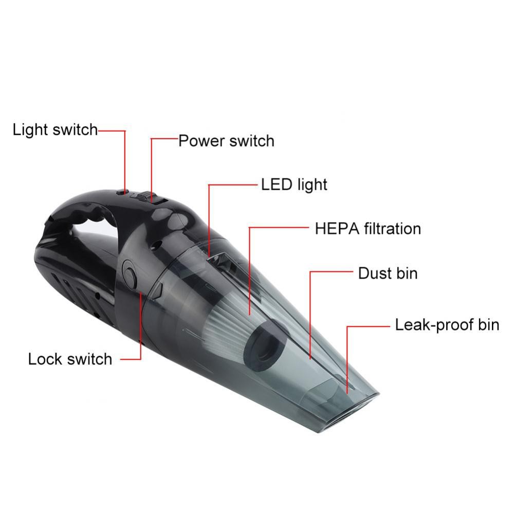 Máy hút bụi dọn vệ sinh cầm tay 12V 120W tiện dụng | BigBuy360 - bigbuy360.vn