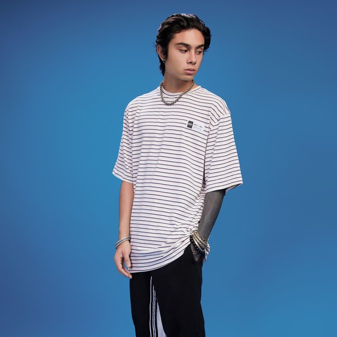 Áo thun KFH Stripe Shirt tay ngắn chất liệu cotton kiểu dáng unisex - PLAY DIRTY STREETWEAR