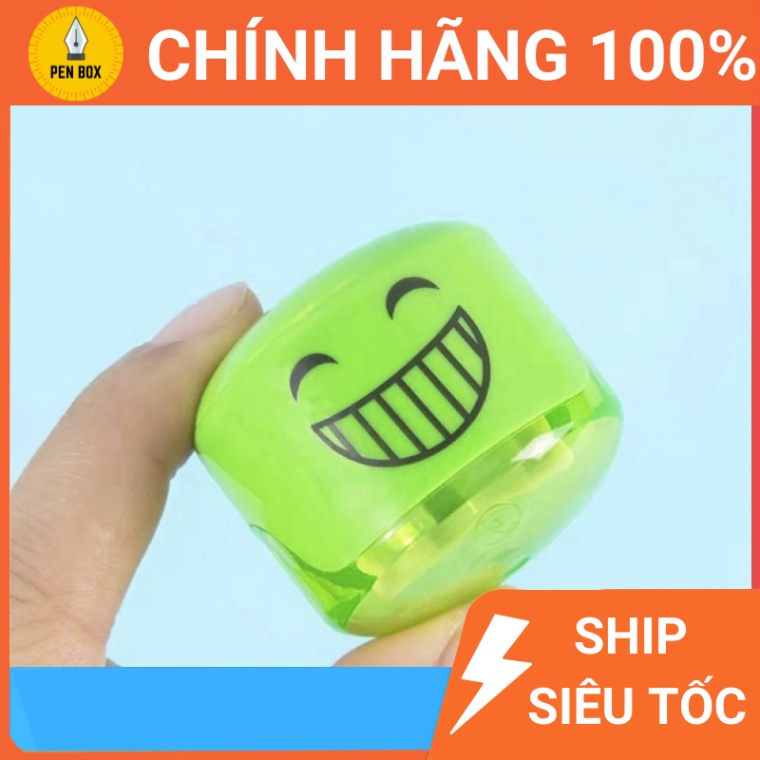 Gọt chì mini 2 lỗ hình mặt cười đáng yêu GuangBo XB35017, LOAI 1, LOẠI TỐT BỀN BỈ KHÔNG ĐỘC HẠI (1 Chiếc )) , Penbox