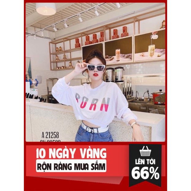 Áo Croptop dài tay thời trang fiona nk032