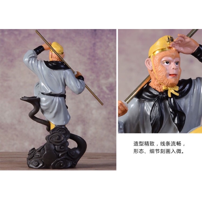 Tượng tôn ngộ không xông trầm,trang trí phòng khách..tượng ngộ không derco