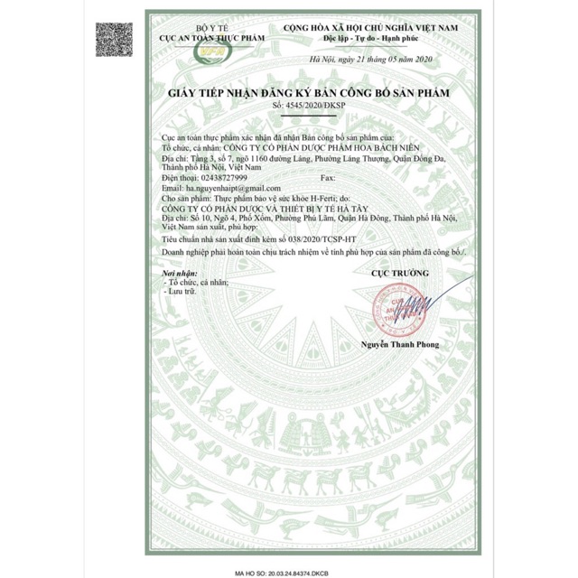 Ferti - protect date mới 2022