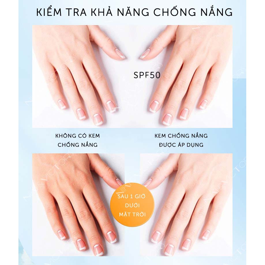 Kem Chống Nắng NICOR SPF 50+ Bảo Vệ Da Chống Tia Cực Tím An Toàn Tuyệt Đối Cho Da