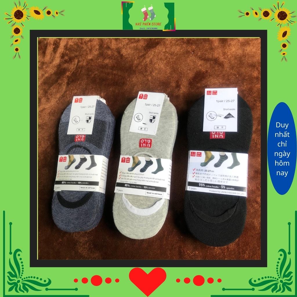 Tất UNIQLO cho nam nữ, vớ lười phong cách công sở, chất liệu Cotton Bambo co giãn thấm hút mồ hôi tốt - KHỈ PHÈN STORE