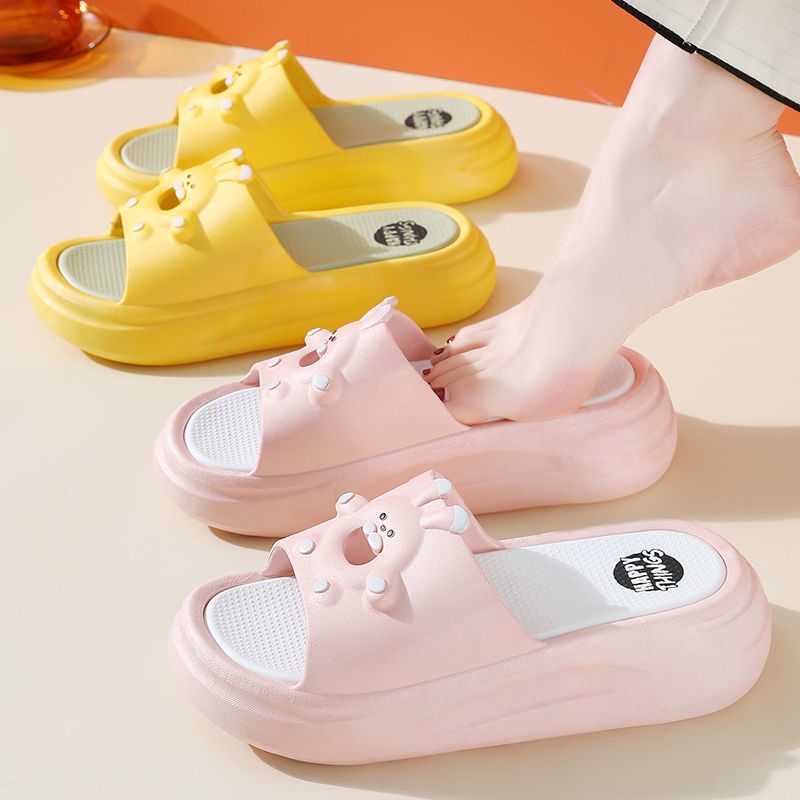 Dép Cao Gót Đế Dày Mềm Chống Trượt Họa Tiết Hoạt Hình Thời Trang Mùa Hè Cho Nữ