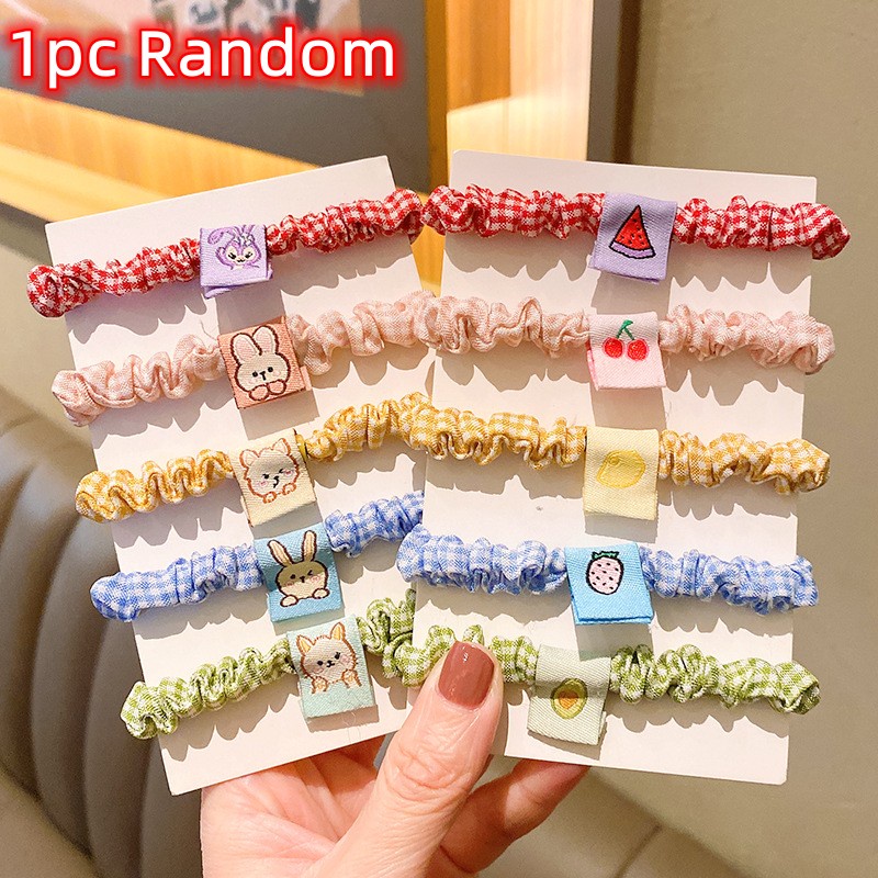 1 Băng Đô Cài Tóc Nhỏ Nhắn Họa Tiết Kẻ Ô Thời Trang Cho Nữ