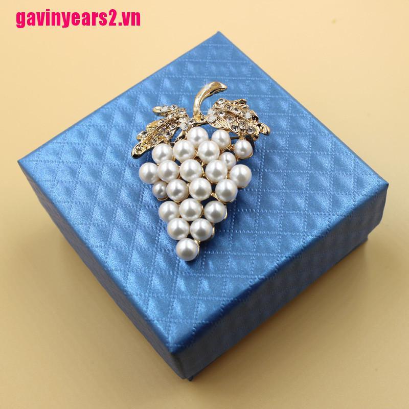 1 Ghim Cài Áo Đính Ngọc Trai Nhân Tạo Thời Trang