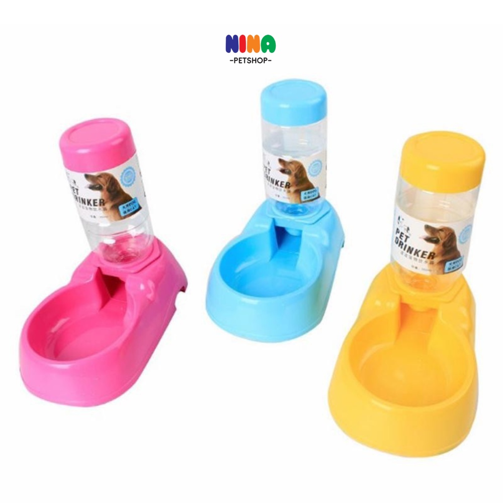Bát khay uống nước tự động thông minh cho chó mèo kèm bình chứa nước Nina pet shop