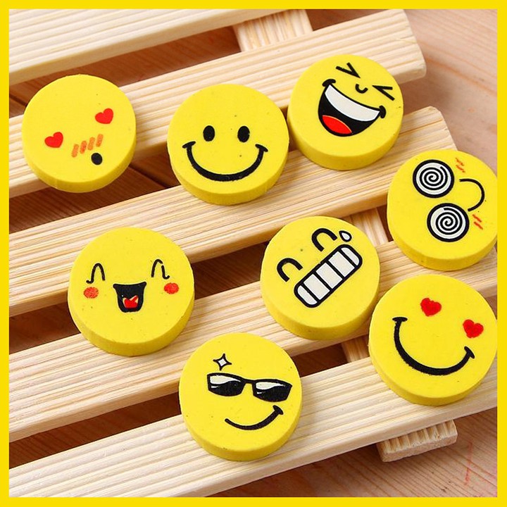 HCM - Combo 4 cục gôm cảm xúc Emoji kute cho bé