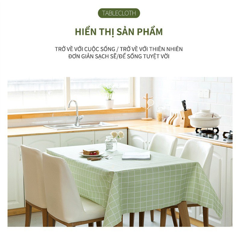 Khăn Trải Bàn [⚡FREESHIP 50k⚡] Phông Chụp Hình Caro Không Thấm Nước Cao Cấp 88038 Lamon Store