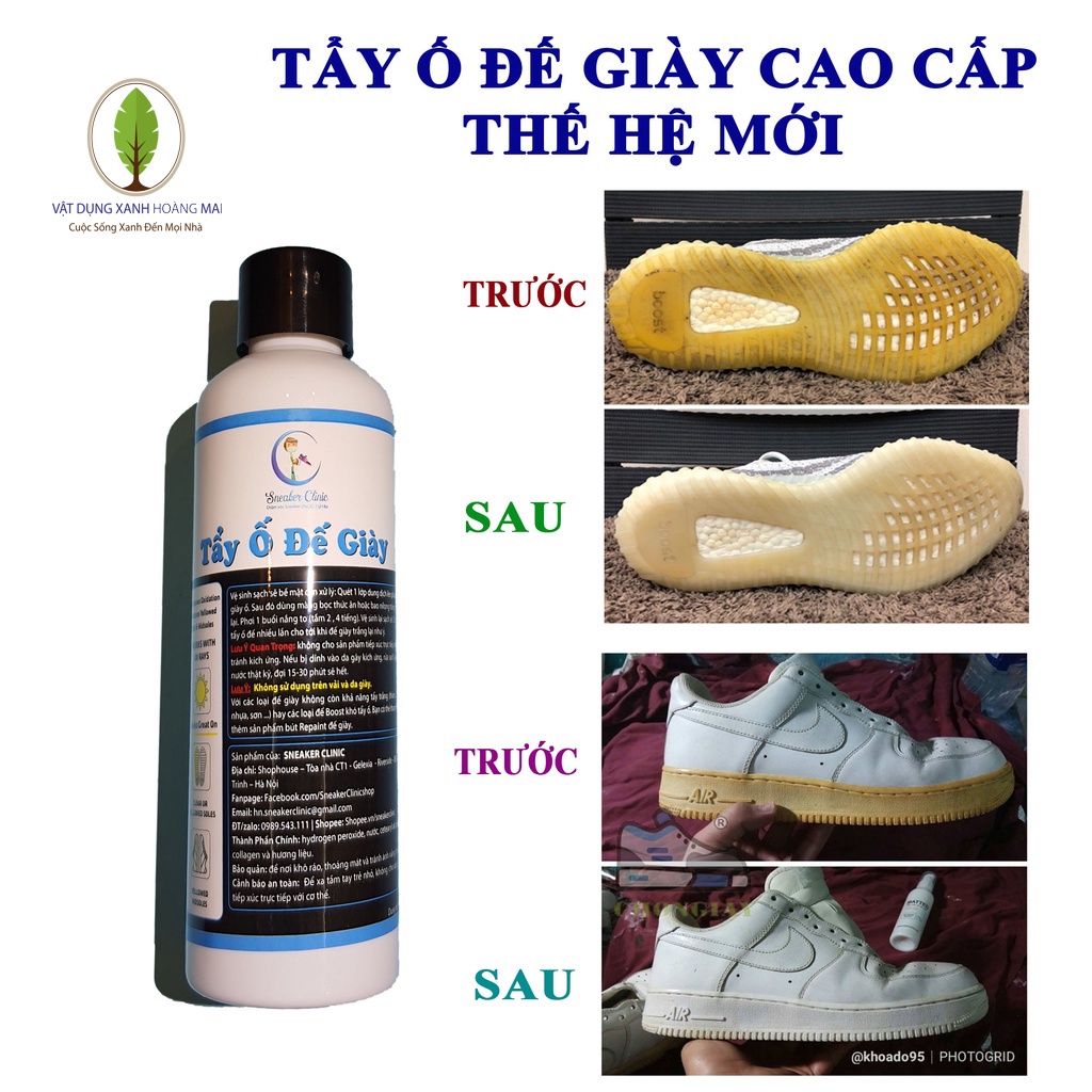 Tẩy Ố Đế Giày Cao Cấp Thế Hệ Mới Loại Bỏ Ố Vàng Chuyên Nghiệp Và Nhanh Chóng Nhất [100 ML]