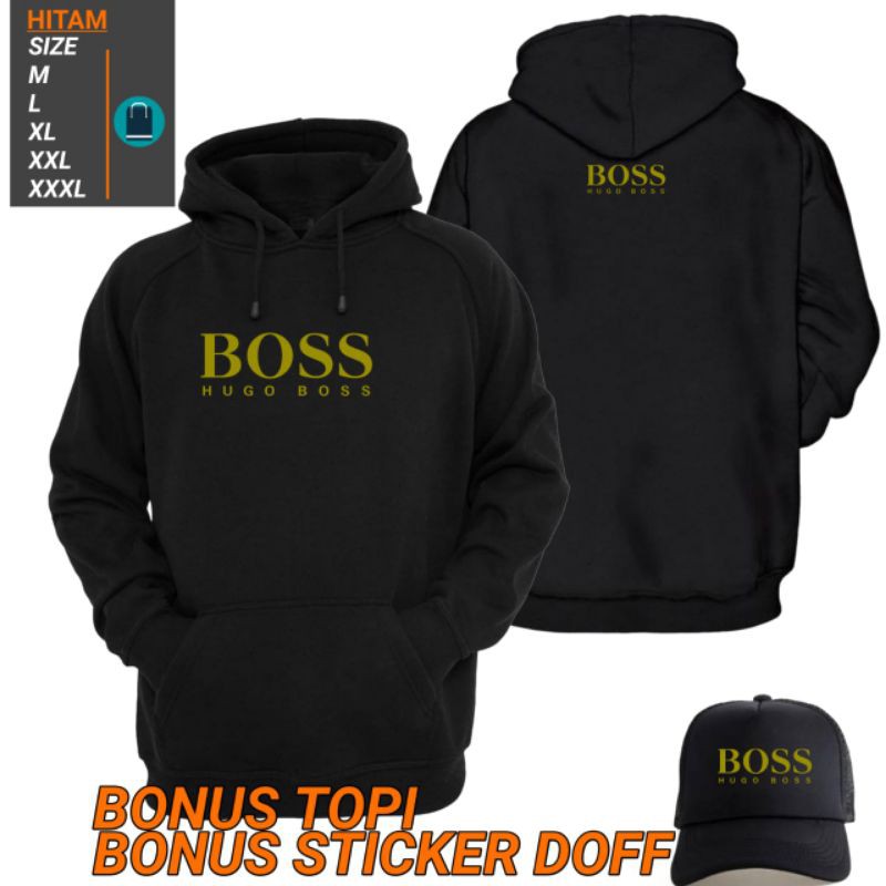 Áo Khoác Hoodie In Chữ Boss Hugo Cá Tính