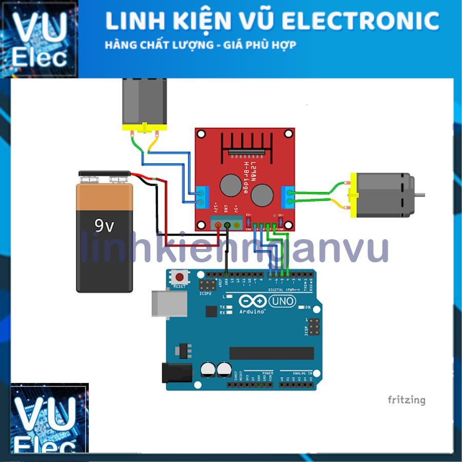 Module Điều Khiển Động Cơ L298 công suất cao