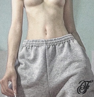 QUẦN RIBBON SCRIPT SWEATPANTS