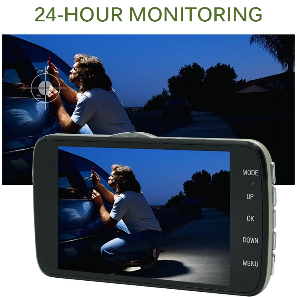 Máy quay hành trình hai ống kính HD 1080P DVR màn hình LCD 3.6 inch cho ô tô | BigBuy360 - bigbuy360.vn