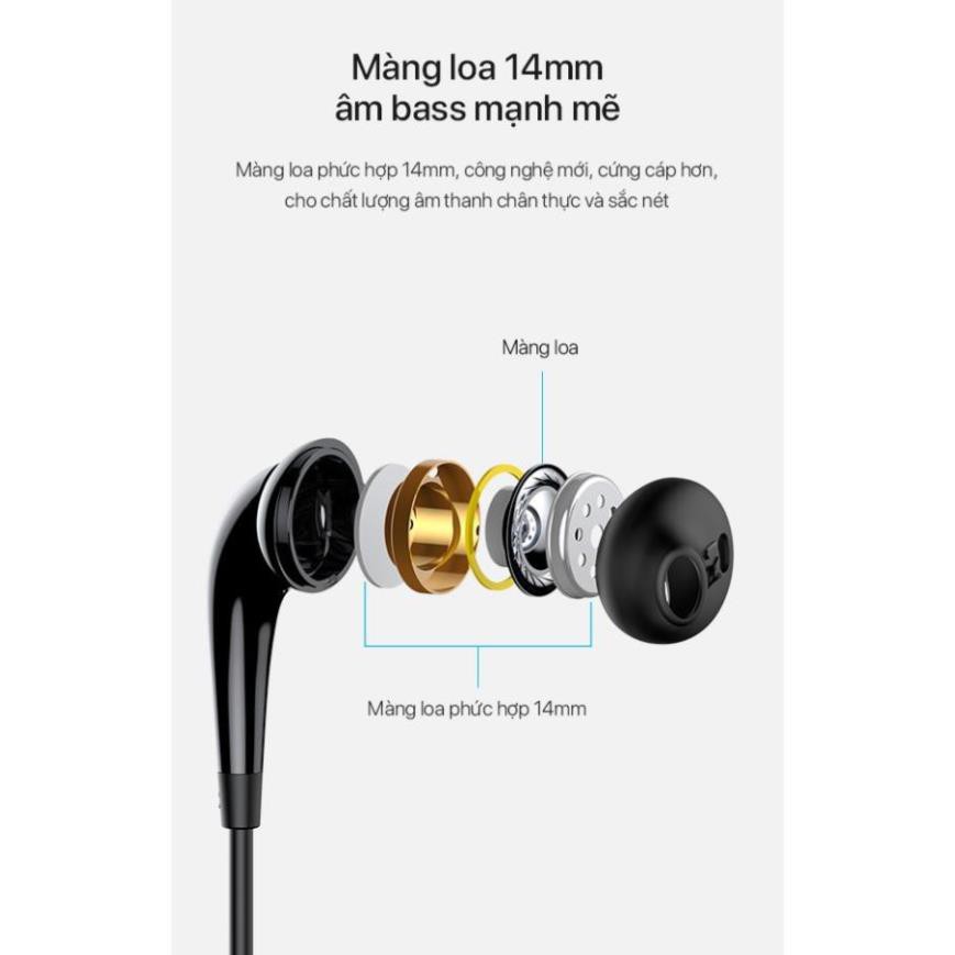 Tai Nghe Nhét Tai Có Dây ROBOT RE701 Nghe Nhạc Đàm Thoại - Cổng Kết Nối 3.5mm - Âm Thanh Sắc Nét - BẢO HÀNH 12 THÁNG