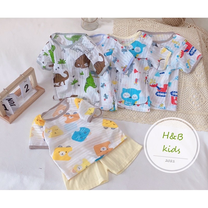 Bộ Cotton Giấy Cho Bé Trai Be Gai 6 -16kg
