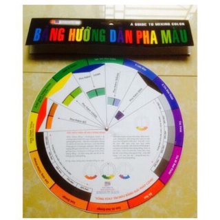 BẢNG HƯỚNG DẪN PHA MÀU, dùng cho người mới học luyện thi mỹ thuật
