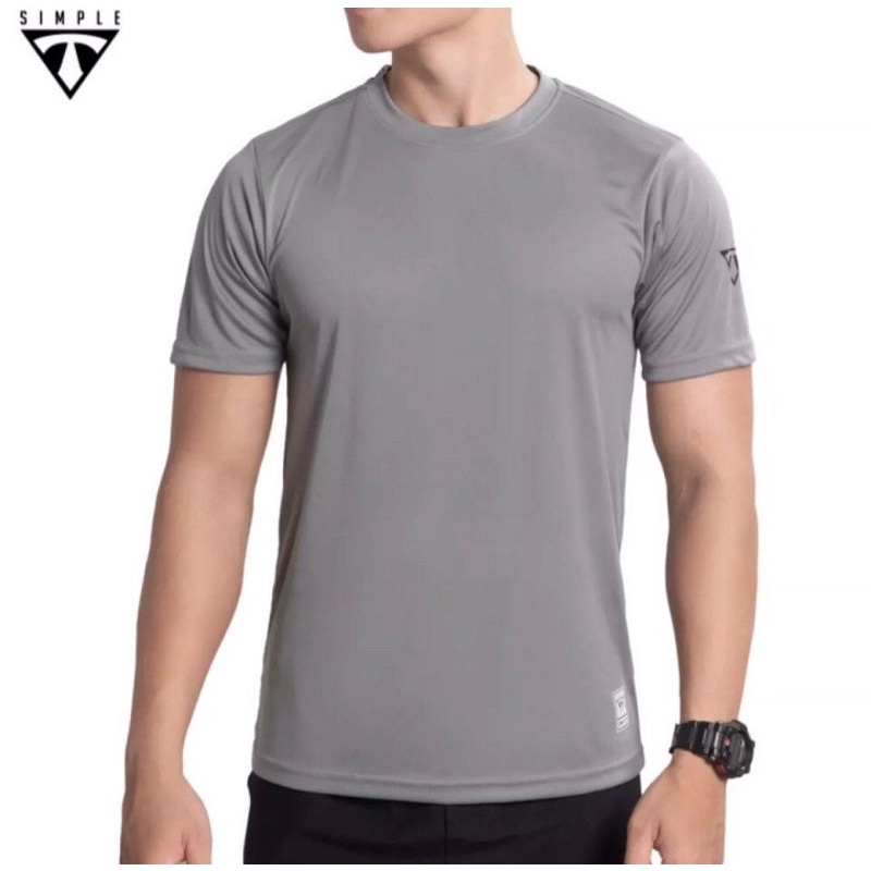 Áo thun thể thao nam thun lạnh cổ tròn tay ngắn co giãn thoáng mát (Có Size dưới 95kg)