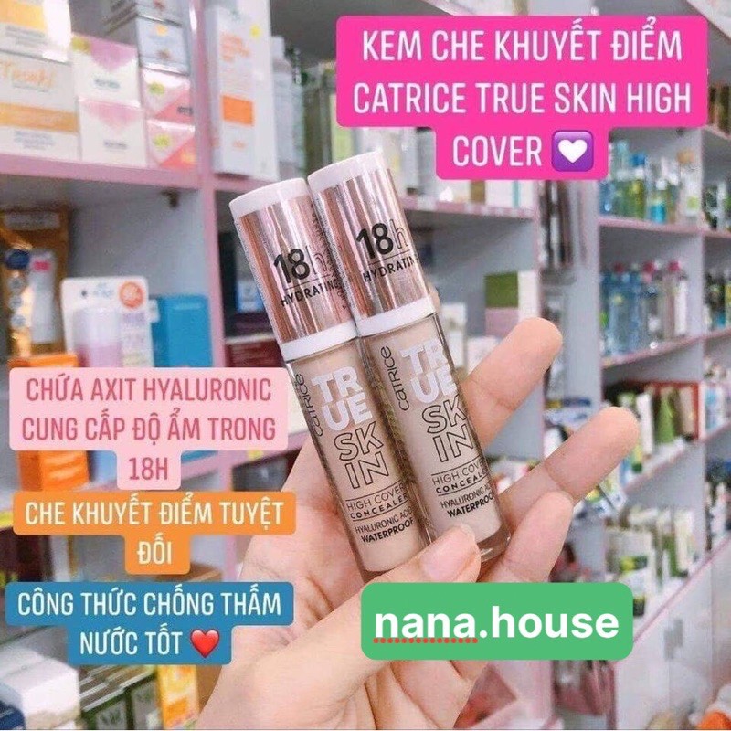 Che Khuyết Điểm Catrice True Skin High Cover Concealer 18h Hydrating 4,5ml