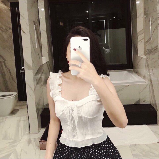 Áo 2 dây bèo thu Trang vo