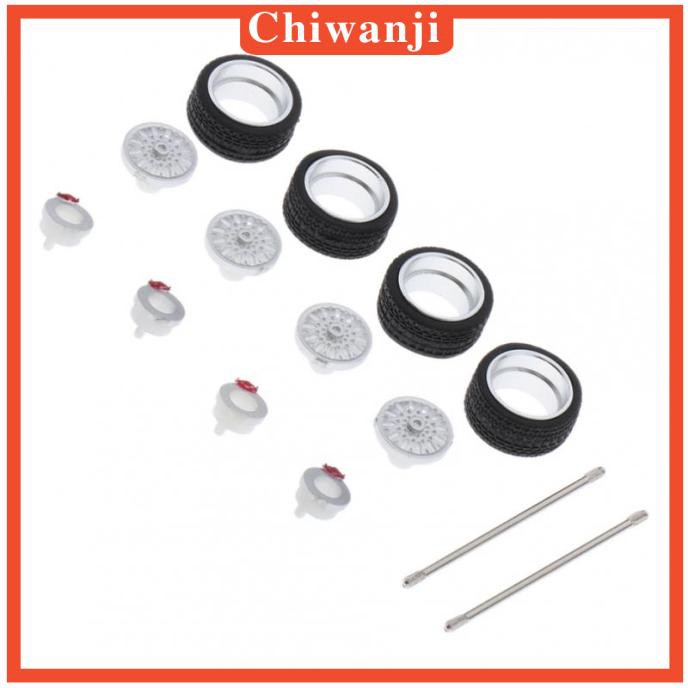 Set 4 Vành Bánh Xe Hơi Đồ Chơi 64th Bằng Hợp Kim Chất Lượng Cao