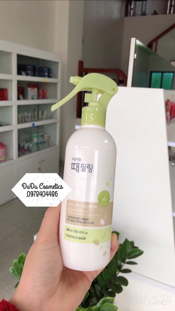 Tẩy da chết toàn thân Dạng Xịt The Body Shop Body Clean Peeling Mist 300ml