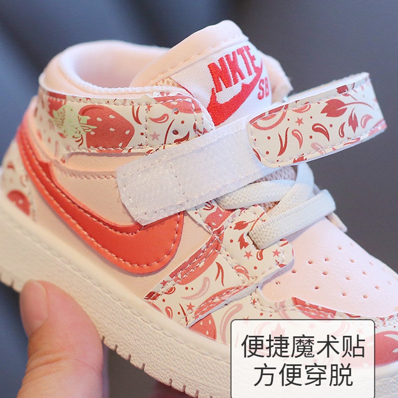 Giày Sneaker Cổ Cao Thời Trang Mùa Xuân Cho Bé Trai Và Gái