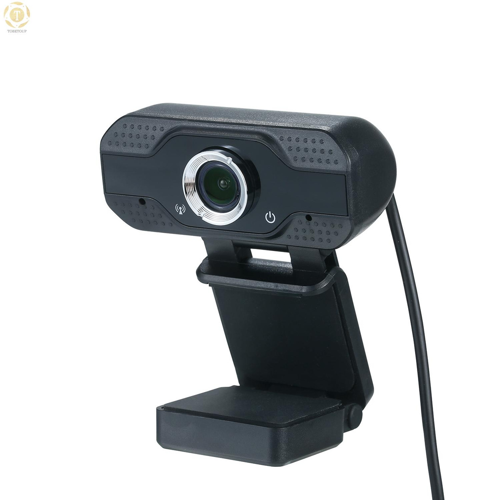 Shipped within 12 hours】 USB Webcam 1080p HD 30fps Desktop Clip-On PC Laptop Camera with Noise Canceling Microphone for Video Conferencing Live Streaming Online Courses Recording Compatible with Windows 2000/XP/7/8/10/Vista(32bit)/Android TV Webcam [TO]