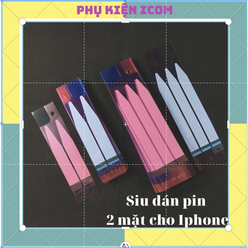 PK016 - Combo 10 Seal (Siu) dán pin Iphone từ 6G đến 11promax zin Phụ kiện icom