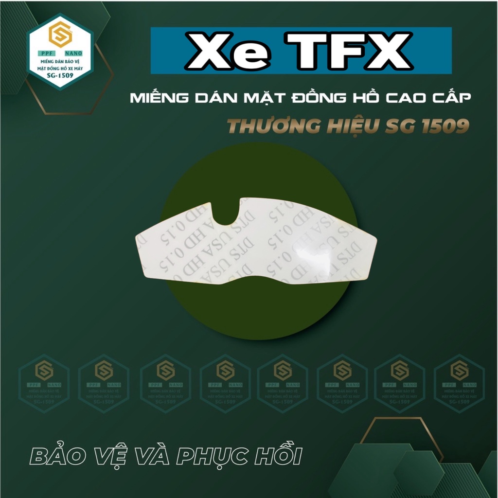 MIẾNG DÁN MẶT ĐỒNG HỒ XE TFX , MIẾNG DÁN PPF CAO CẤP XE TFX