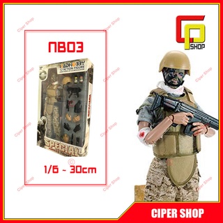 Mô hình lính 1/6 30cm NB03 Wounded Soldiers - Action Figure