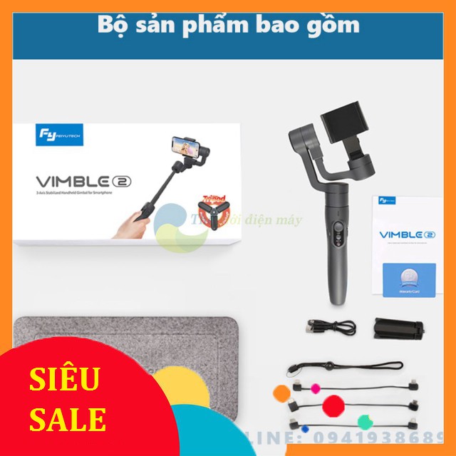 [SiêuRẻ]  Tay cầm chống rung gimbal Feiyu Vimble 2s chống rung điện thoại, camera hành