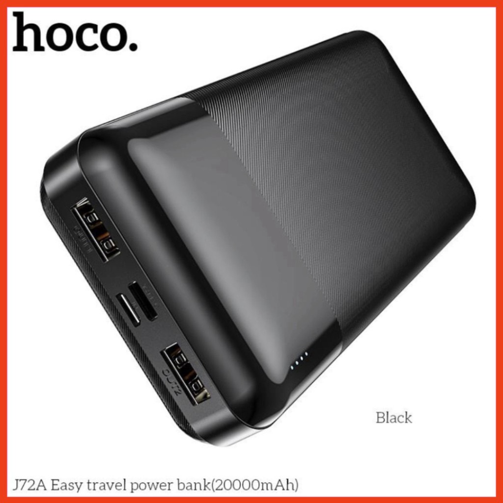 Sạc Dự Phòng 20000mAh 2 cổng Input Chính Hãng Hoco J72A Easy travel (Bảo Hành 12 Tháng)