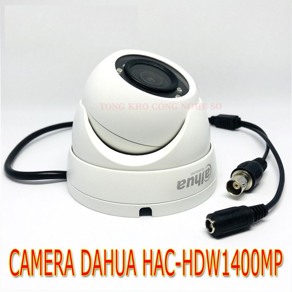 {Giá Hủy Diệt} Camera Dome HDCVI hồng ngoại 4.0 Megapixel DAHUA HAC-HDW1400MP - HÀNG CHÍNH HÃNG .